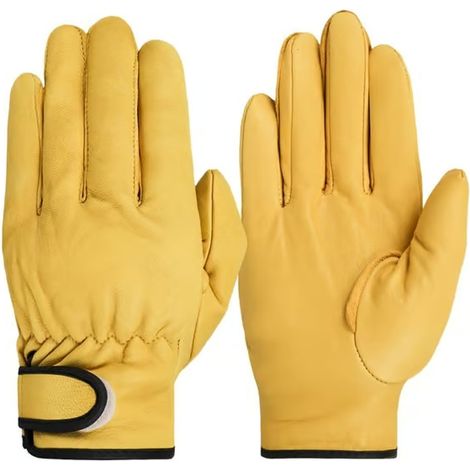 Gants de travail, gants de jardin, jaunes, taille M, vente flash, jaunes, taille MM (1/5)