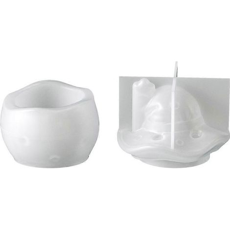 Moule en silicone en forme de maison de sorcière en forme de chapeau, pour bougies d'Halloween, créations en résine, savon, plâtre et décorations artisanales. (1/4)