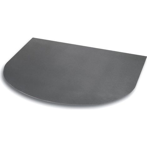 Plaque de sol pour poêle Nordica 1018263 en acier peint 900x800x2,5 mm Noir Mat