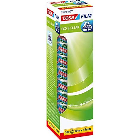 tesa Eco & Clear nastro adesivo trasparente 15 mm x 10 m (1/4)