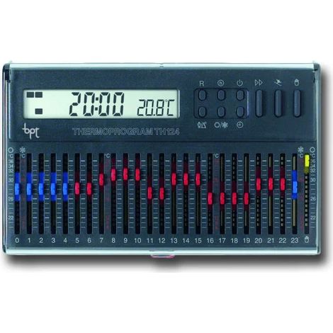 CAME BPT 69403610 - Bpt crono termostato giornaliero a cursori grigio - TH/124-GR (1/3)