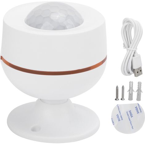 Détecteur infrarouge humain intelligent NEO ZigBee avec capteur de température et d'humidité infrarouge humain, protection anti-sabotage PIR, batterie USB et capteur de température et d'humidité. (1/5)