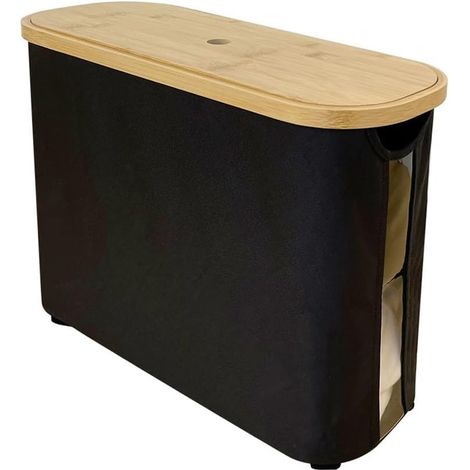 Panier de rangement fonctionnel pour salle bain avec couvercle (1/5)
