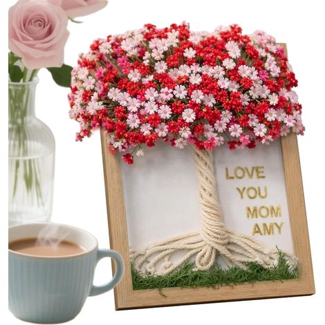 Cadre Photo - Décoration murale en bois pour la fête des Mères - Porte-photos Familial pour Salon  Pour Elle, Salon, Salle à Manger, Bureau, Chambre, Maison, Fête (1/5)