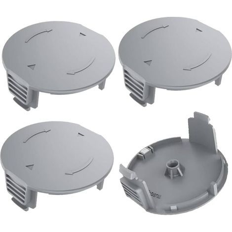 APEX Lot de 4 couvercles de bobine pour coupe-bordures Bosch Universal GrassCut 18, 18v-26, 18-230, référence 1600A01R5J (1/5)
