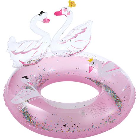 Bouée gonflable cygne à paillettes, bouée pour enfants en été, bouées de natation pour enfants (1/5)