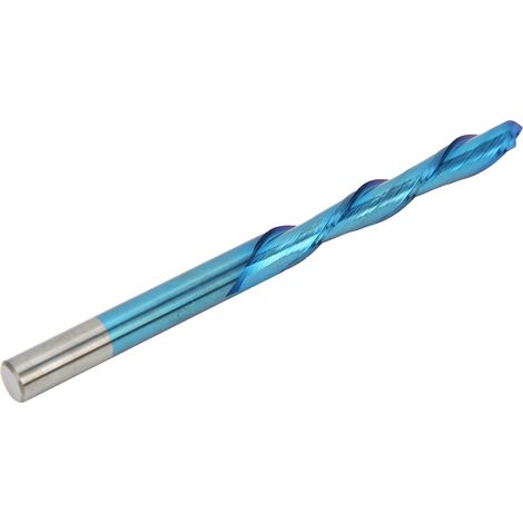 Fraises en acier tungstène 6x6x42mm pour coupe précise, bleues, gaucher, 2 tailles (1/5)