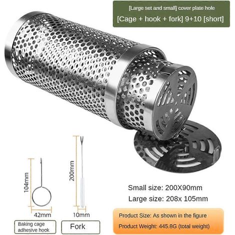 2 paniers à griller roulants pour barbecue, paniers à griller tubulaires A-- (1/5)