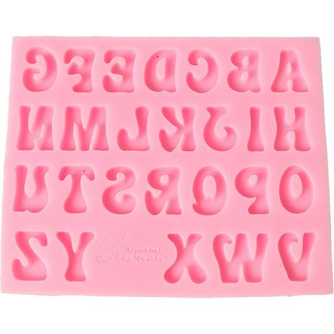 Moule en Silicone pour Gâteaux et Biscuits en Forme de Lettres - Pâtisserie Chocolat et Pâte à Sucre (1/4)