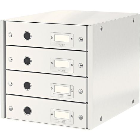 Schedario WOW Bianco con 4 Cassetti Leitz (1/4)