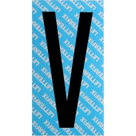 Letra adhesiva negra Serie T80 V Letterfix
