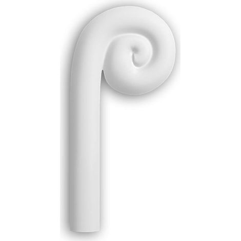 Elemento decorativo a sinistra Profhome 162805 stile Art Déco bianco