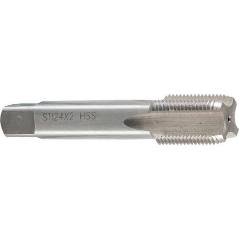 Taraud hss-g sti pour filets rapportes metriques de type helicoil - dtail : taraud sti m24 x 200
