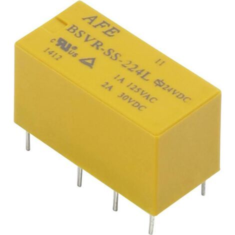AFE BSVR-SS-212L Relais pour circuits imprimés 12 V/DC 2 A 2 inverseurs (RT) 1 pc(s) (1/3)