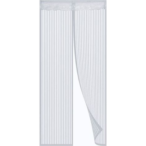 Lupex Shop - Tenda zanzariera magnerica con calamita, per porte e balconi, colore Bianco dimensioni - 140X240CM