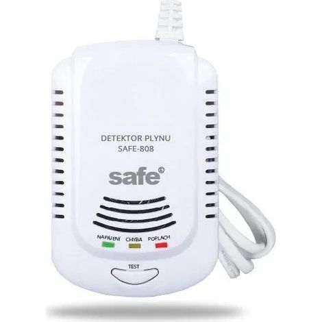 Rilevatore di gas safe 808 AC 230 V montaggio a parete autotest (1/2)