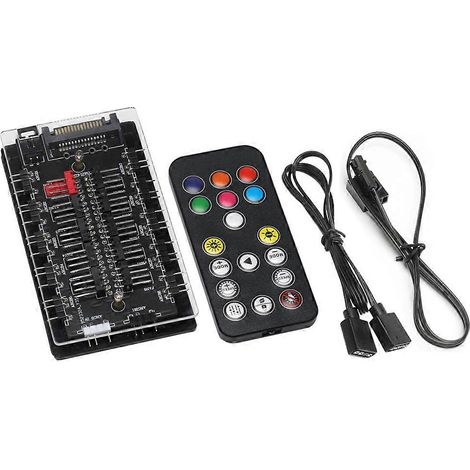 Hub ARGB et PWM durable, contrôleur ARGB 5V3 broches, câble synchrone, accessoires (1/5)