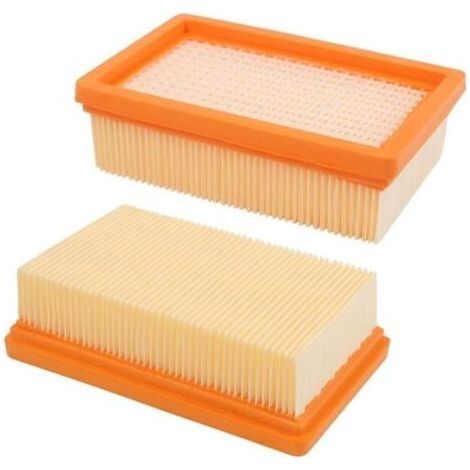 Lot de 2 filtres plissés plats de rechange Karcher Mv4 Mv5 Mv6 Wd4 Wd5 Wd6, Wd4p Wd5p Wd6p Wet-dry Vacuu (1/5)