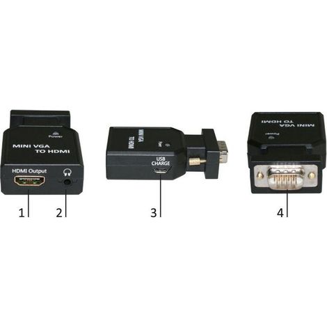 MicroConnect Mini VGA - HDMI Konverter