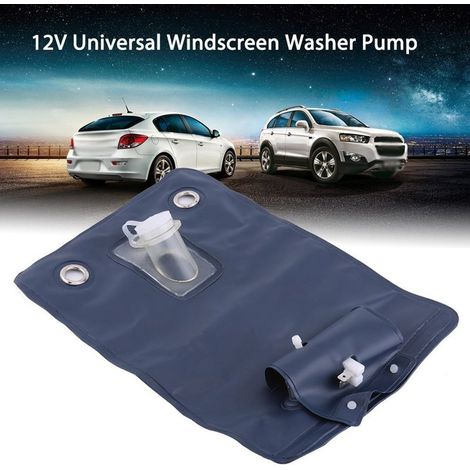Kit of pump of washes-glass universal 12V with sac and switch to button for cars classic (1/5)