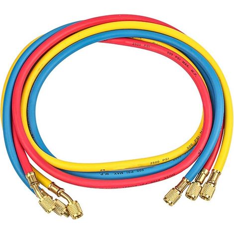 Kit de tuyaux charge CA 1,5 m avec faible perte pour R134A, R12 (1/5)