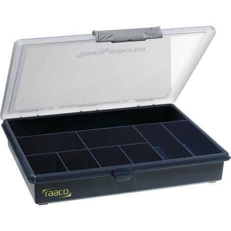 raaco Assorter 5-9 Scatola minuteria (L x L x A) 240 x 195 x 43 mm Scomparti: 9 suddivisione fissa Contenuto 1 pz. (1/2)
