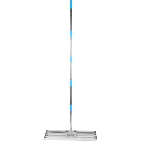 Râteau de nivellement de pelouse, outil de niveau Portable et robuste, réglable en acier inoxydable pour jardin et cour, 5 sections (1/5)