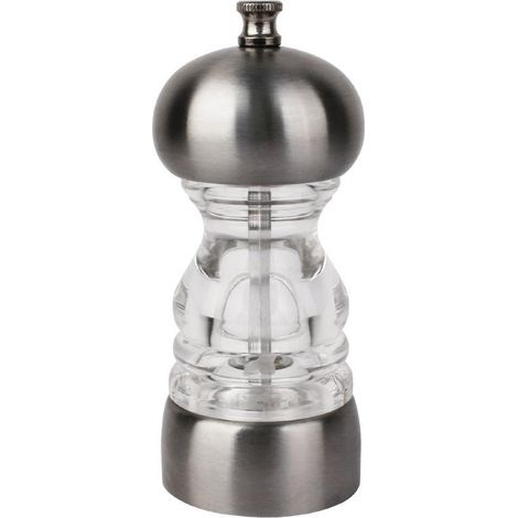 Moulin à sel et poivre en inox 135x55mm - Ref GM233 - Olympia (1/2)