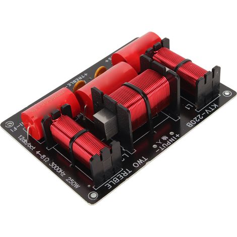 Filtre 3 voies professionnel PCB aigu grave fréquence diviseur 250W pour enceintes KTV