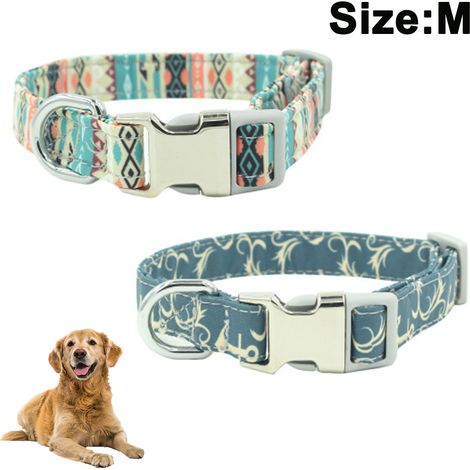 Collier de sécurité pour chat (lot de 2) - Motif tribal - Collier de sécurité réglable pour chaton - Confortable et doux (1/4)