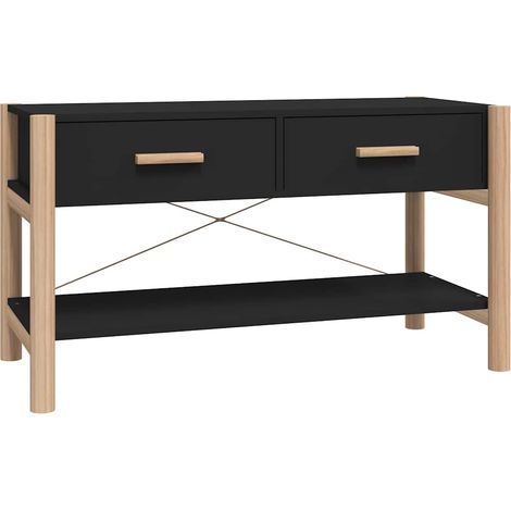Mueble para TV madera contrachapada negro 82x38x45 cm vidaXL (1/5)