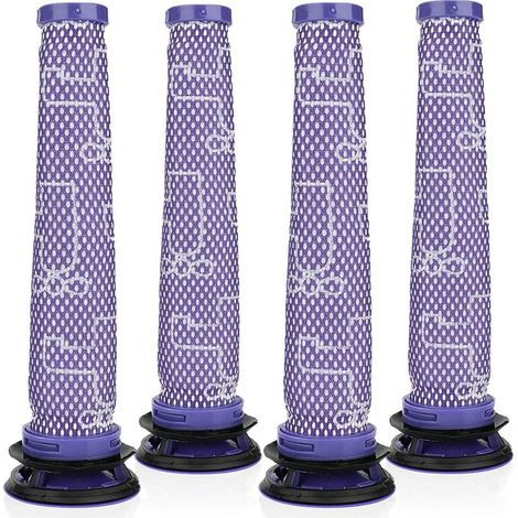 Filtre pour Dyson V6 V7 V8 de Remplacement Série, Rechange de Filtre Pré-Moteur 4 Pièce, HEPA Filtre pour Aspirateur Dyson, Dyson Accessoire Filtre Pré-Moteur (1/5)