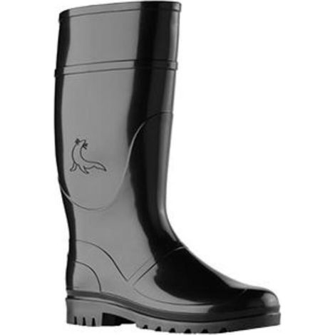 Bota de agua caña alta color negro talla 37