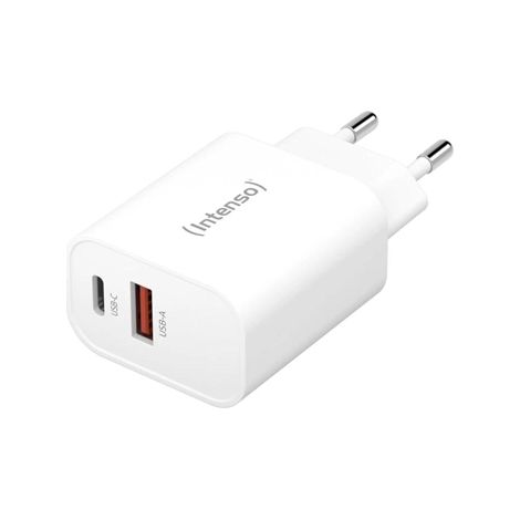 Intenso  Cargador pared W30ACUSB-A y C Negro