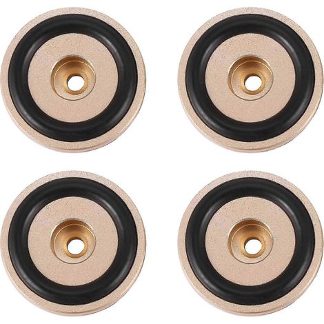 Lot de 4 patins isolants pour platine vinyle, pointes de haut-parleur en aluminium, socles coniques pour l'audio (1/5)