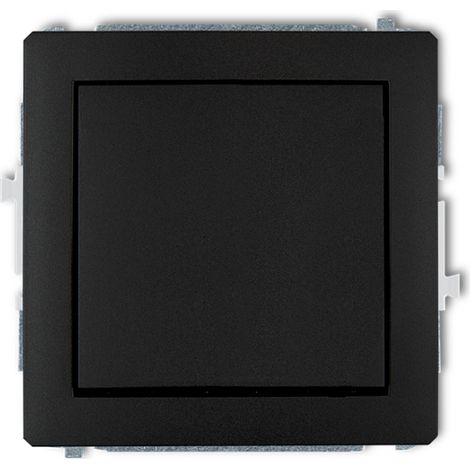 Interruptor unipolar Deco, negro mate, 12DWP-1