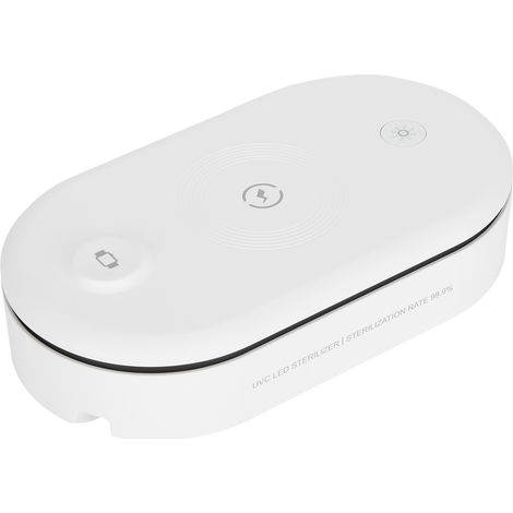 Boîtier de nettoyage de téléphone à lumière UV, chargeur sans fil, support portable, purificateur multifonction