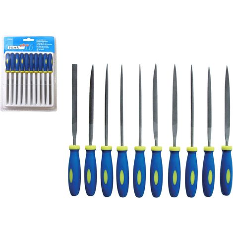 Limes aiguilles EXTOL CRAFT avec manche en plastique, lot de 10, 150 mm (1/2)