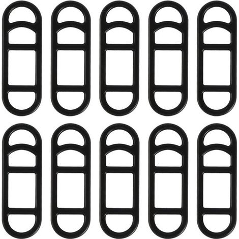 Fasce in silicone per biciclette, confezione da 20, anelli elastici in gomma per biciclette, supporti elastici per torce, supporti per manubrio con silicone (1/5)