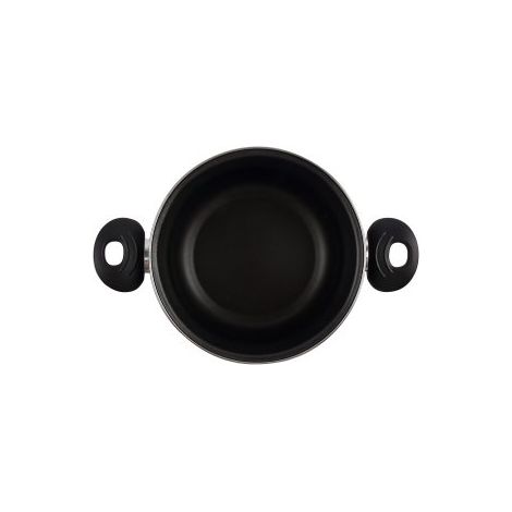 OLLA CON TAPA CRISTAL MAGEFESA K2 ROJO 16 ACERO ANTIADHERENTE ACERO INOXIDABLE TODO TIPO