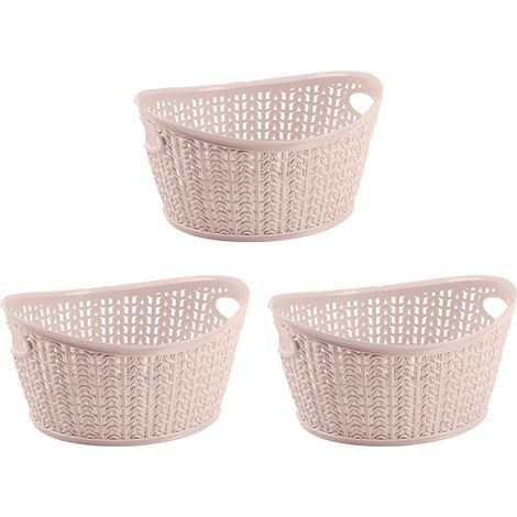 Kit di 3 cestelli ovali 7house da 1,5 litri