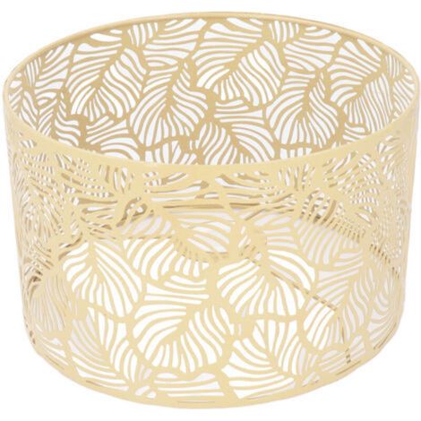 Abat-jour moderne en fer 25cm Hauteur 16cm Compatible E14 E27 Éclairage doux avec motifs décoratifs (1/5)