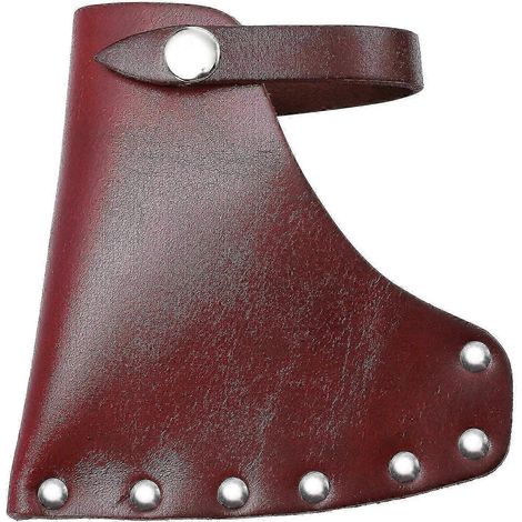 1 Schutzhülle für Axt, praktisches Etui für Beil, Axtklingenschutz – 13,8 x 12,5 cm – Braun