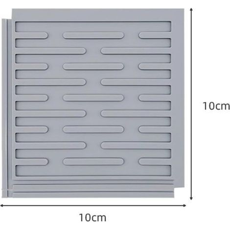 Ensemble de 4 tapis d'égouttage en silicone pour évier, tapis d'égouttage à vaisselle connectables, résistants à la chaleur, compatibles lave-vaisselle. (1/5)