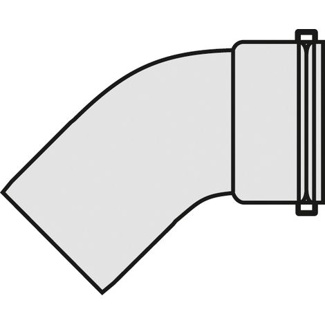 Bogen Dm 80mm Alu 45 Grad Nr.2640173