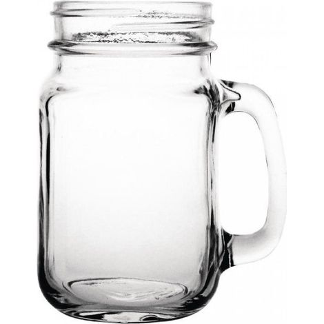 Lot de 12 chopes 450 ml en verre avec anse (1/5)