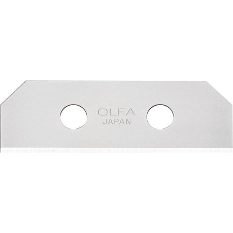 Lames trapézoïdales OLFA, acier de qualité supérieure, 54 x 18 x 0,4 mm, lot de 10 unités