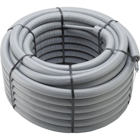 Viega Rohr Raxofix 5302.4 mit 13mm Dämmung in 20x2,8mm Kunststoff grau (1/2)