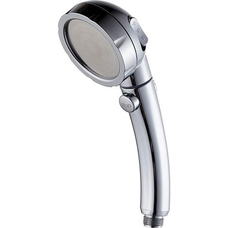 1 Pcs pommeau de douche de salle de bain, ABS Pommeau de Douche Haute Pression, Pommeau de Douche Economie Deau, Argent (1/5)