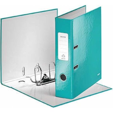 Leitz Ordner WOW 10050051 DIN A4 80mm Pappe eisblau